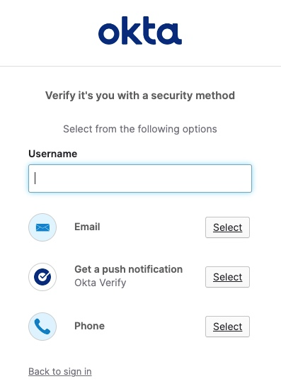 Security Method Verification screenshot